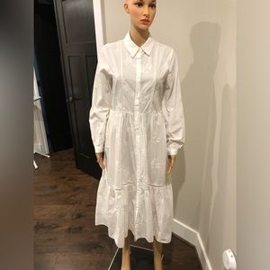 NWT!! Zara broderie anglaise maxi dress